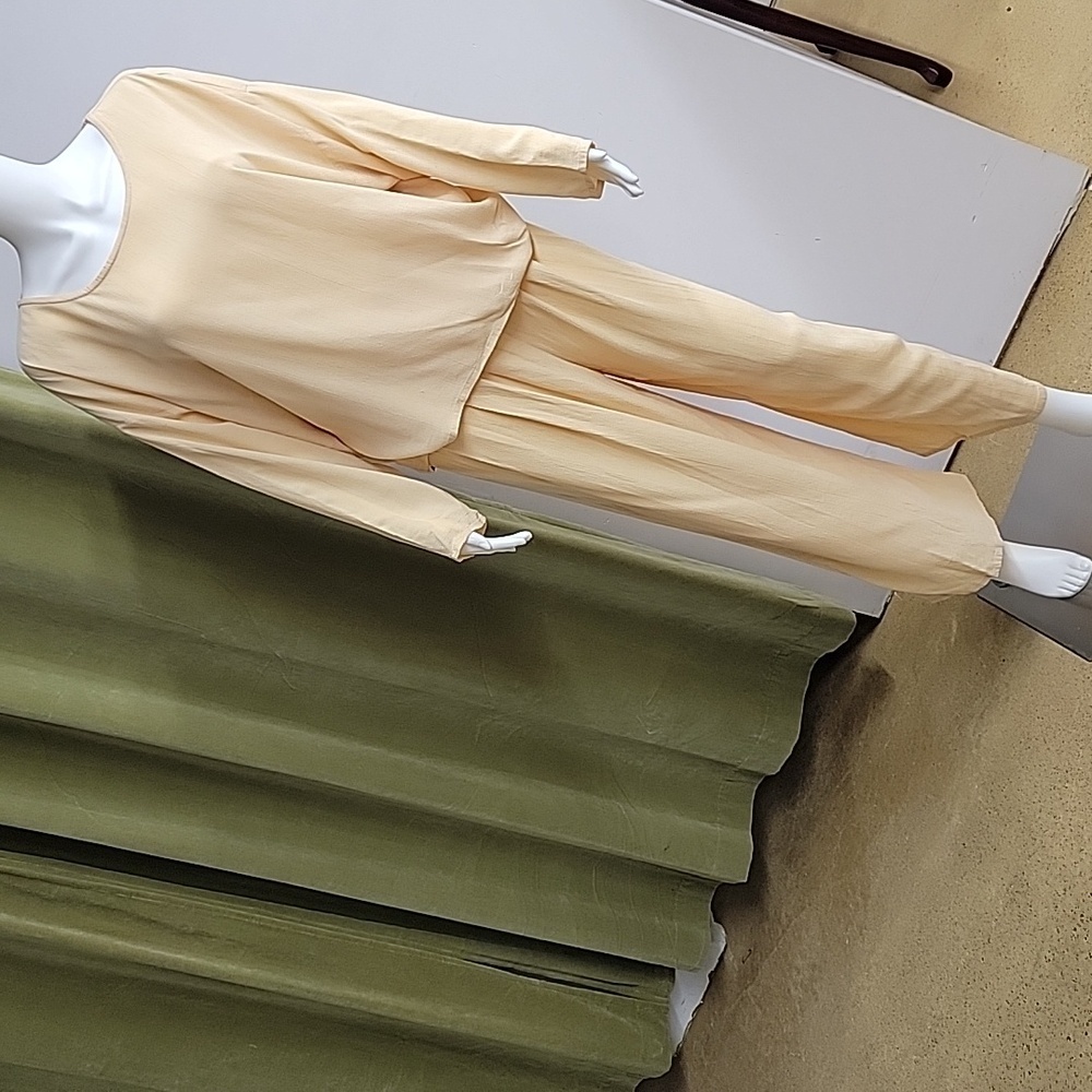 2 Piece Ensemble Eileen Fisher 100% Rayon Long Sleeve Top and Pants Size 2X